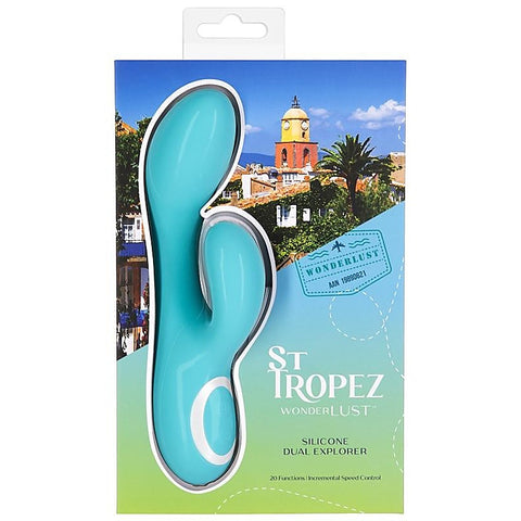 Wonderlust St Tropez Rabbit Vibrator Teal - Rabbit Vibrators
