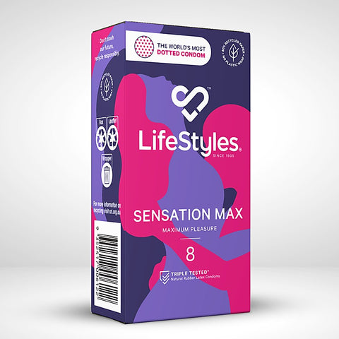 LifeStyles Sensation Max Condoms 8 Pack