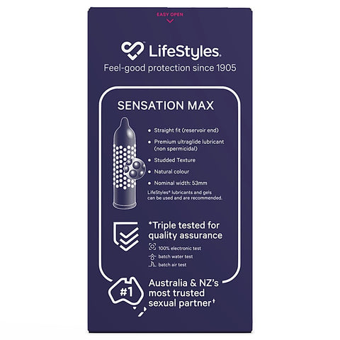 LifeStyles Sensation Max Condoms 8 Pack