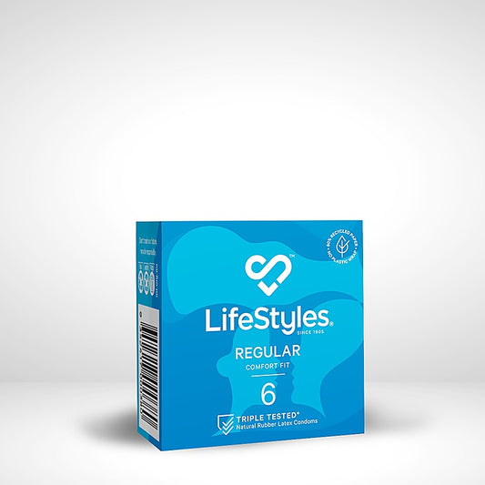 Lifestyles Regular Comfort Fit Condoms 6 Pack