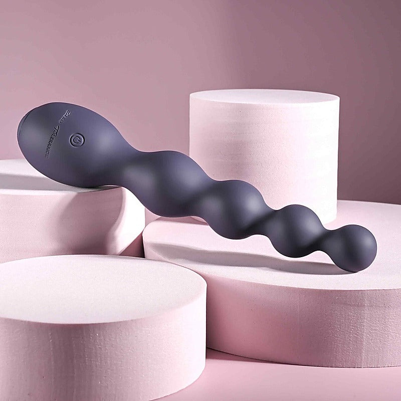 Zero Tolerance Rumpy Bumpy Vibrating Anal Bead Purple - Anal Beads and Balls
