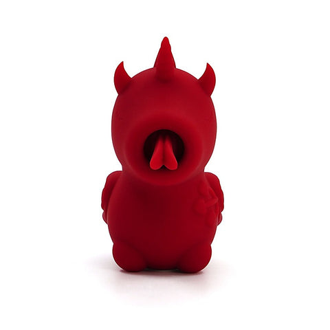 Unihorn Blaze Diablo USB Rechargeable Forked Tongue Flicking Stimulator Red - Finger and Tongue Vibrators