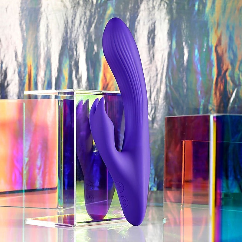 Selopa POSEABLE BUNNY USB Rechargeable Poseable Rabbit Vibrator Purple - Rabbit Vibrators