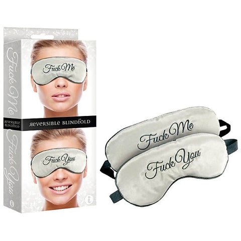 The 9'S Reversible Fuck Me/Fuck You Blindfold By Icon Brands - Masks And Blindfolds