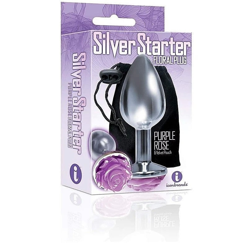 The 9'S Silver Starter - Rose By Icon Brands - Butt Plugs