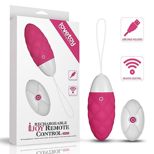 Lovetoy IJOY USB Rechargeable Remote Control Love Egg Pink - Love Eggs and Kegel Exercisers