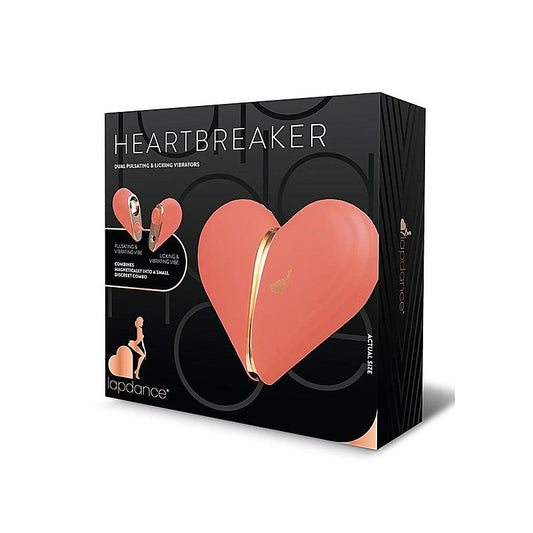 Xgen Products LAPDANCE Heartbreaker USB Rechargeable Pulsating & Licking Stimulators Pink - Personal Massagers