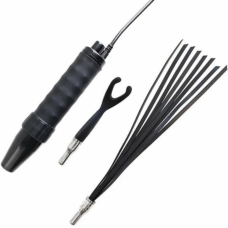 Kinklab Obsidian Neon Wand 3 Piece E Stimulation Intensity - Electro Sex