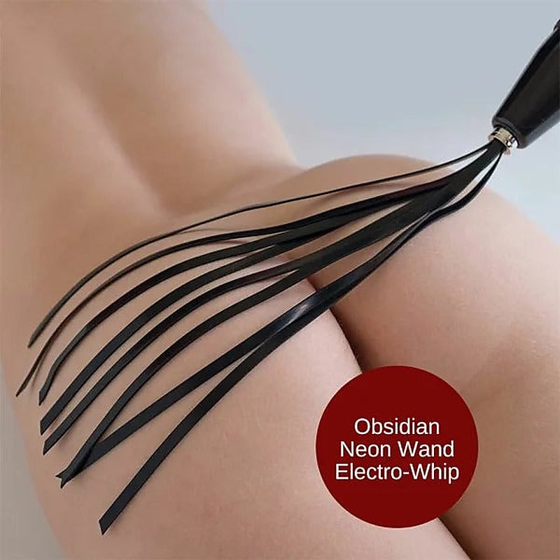 Kinklab Obsidian Neon Wand 3 Piece E Stimulation Intensity - Electro Sex