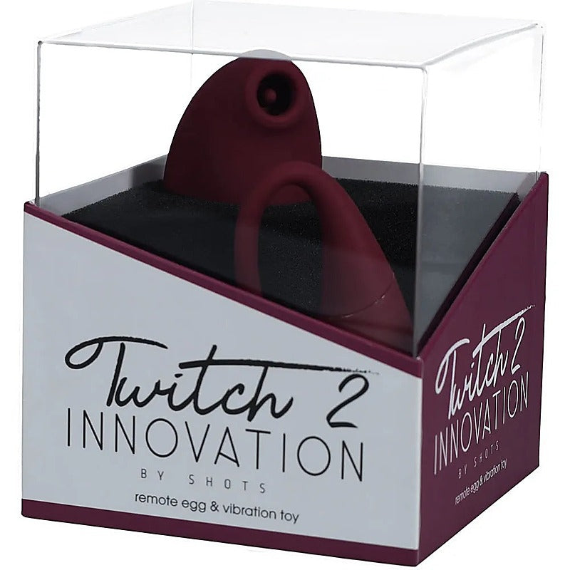 Twitch 2 Usb Rechargeable Suction Vibrator By Shots Toys - Remote Control Vibrators