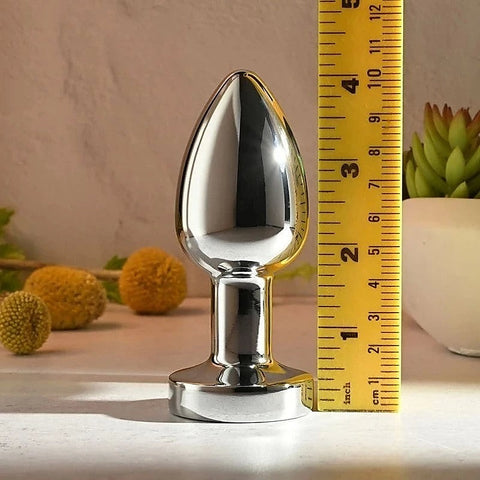 Gender X ROCKIN USB Rechargeable Vibrating Butt Plug XL Chrome - Butt Plugs