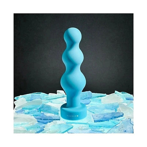 Gender X PLUGGED UP Vibrating Butt Plug Blue - Butt Plugs