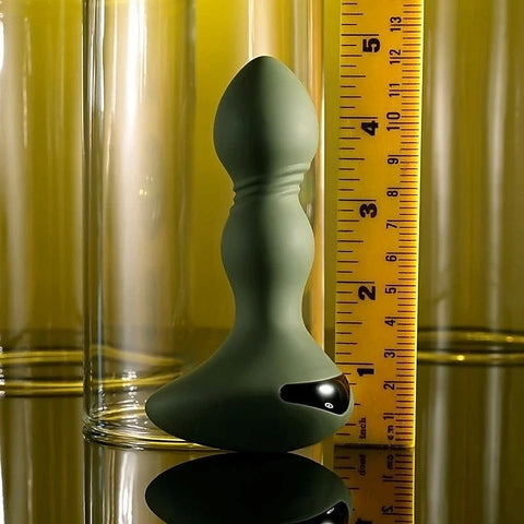 Evolved LIEUTENANT Vibrating Anal Plug Green - Butt Plugs