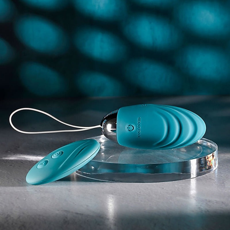 Evolved OVAL OFFICE Wireless Love Egg with Remote Control Green - Love Eggs and Kegel Exercisers