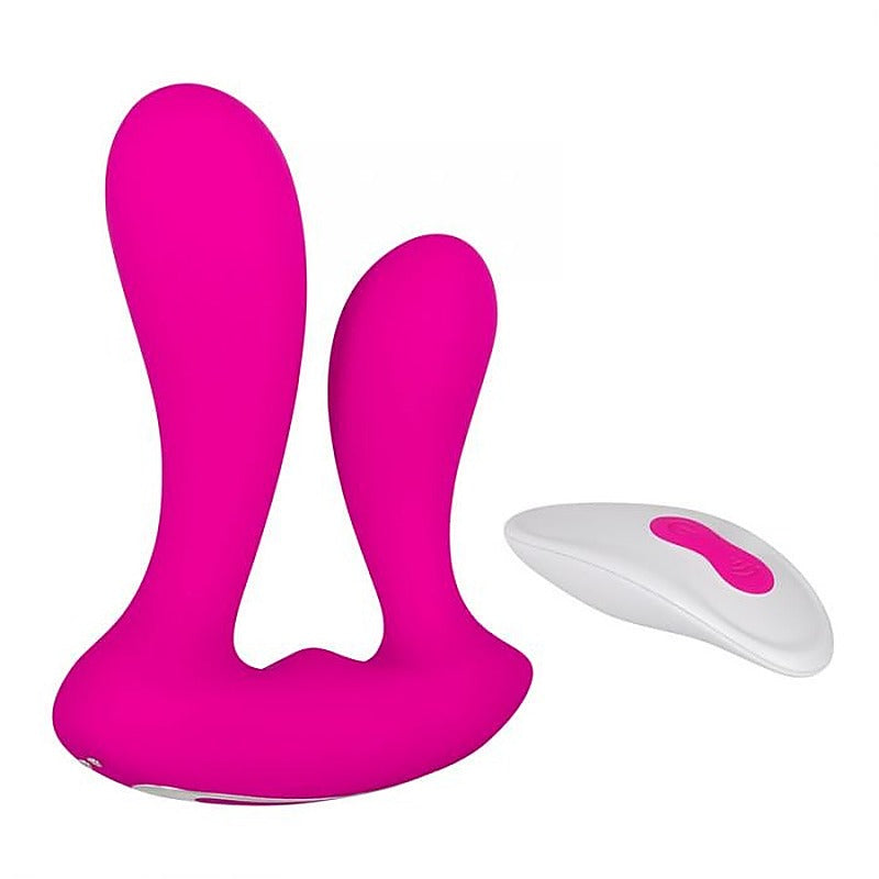 Rechargeable Dual Entry Remote Controlled Vibrator - Remote Control Vibrators