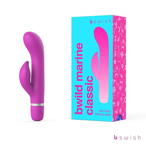Bwild Classic Marine Vibrating Rabbit Massager By B Swish - Rabbit Vibrators