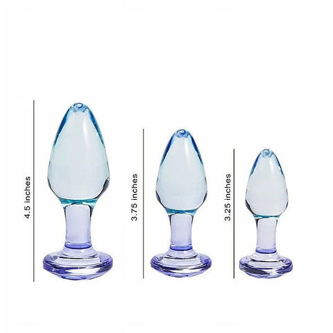 Maia BUTTIES Clear Butt Plugs Set of 3 Sizes - Butt Plugs