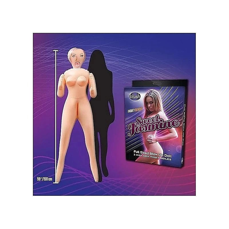 X5 Men Sweet Jasmine Inflatable Love Doll By Blush Novelties - Love Dolls