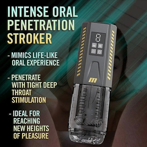 Blush Novelties M For Men SpinMaster Pro Vibrating & Rotating Auto Stroker