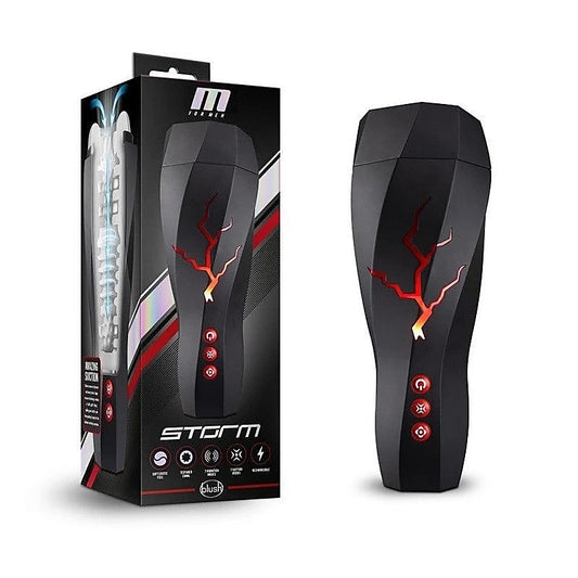 Blush Novelties M For Men Storm Milking & Vibrating Auto Mens Masturbator - Masturbators and Strokers