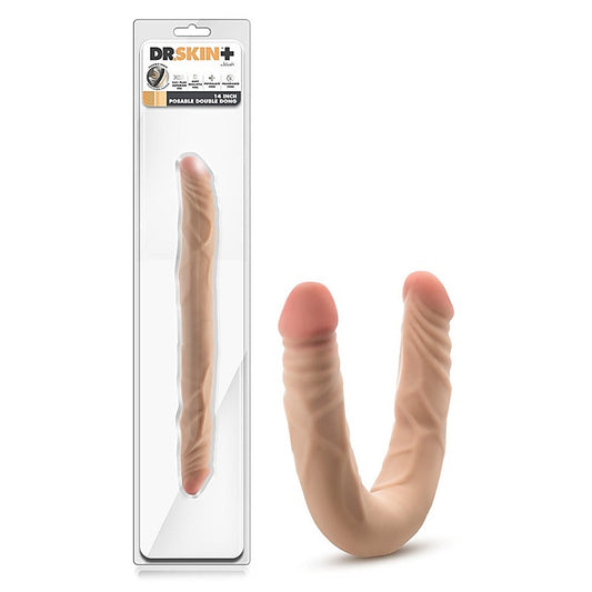 Dr Skin Plus Posable Double Dong By Blush Novelties - Double Ender