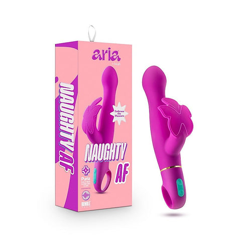 Blush Novelties Aria Naughty AF Butterfly Vibrator Plum