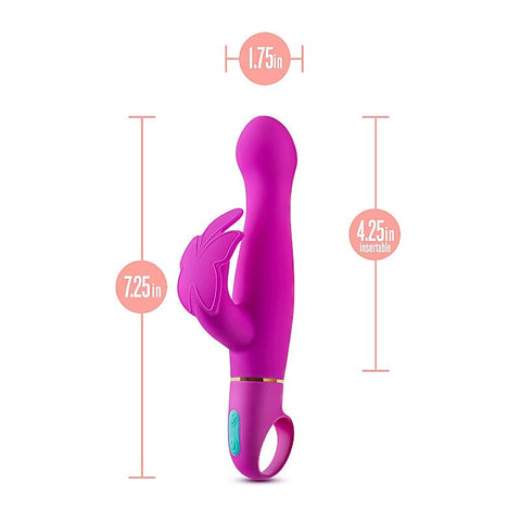 Blush Novelties Aria Naughty AF Butterfly Vibrator Plum