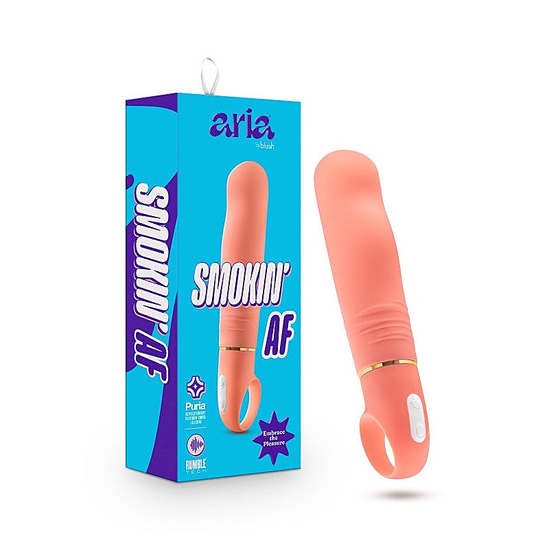 Blush Novelties Aria Smokin AF G Spot Vibrator Coral - G-Spot Vibrators