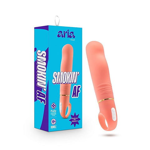 Blush Novelties Aria Smokin AF G Spot Vibrator Coral - G-Spot Vibrators