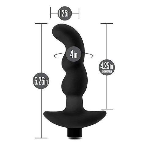 Blush Novelties Anal Adventures Platinum Vibrating Prostate Massager 03 Black