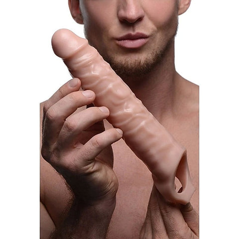 XR Brands Size Matters Penis Extender Sleeve Flesh 3 Inch