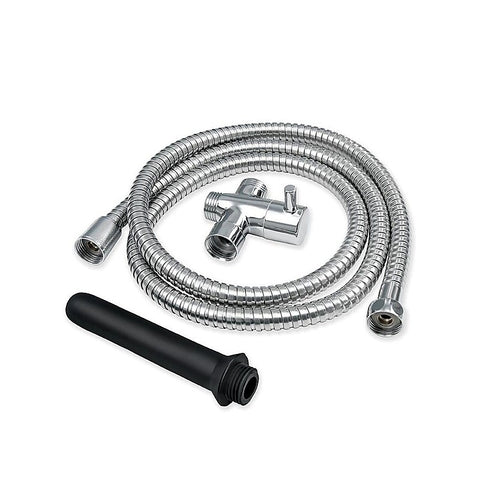 Xgen Products AquaClean 3 Piece Shower Douche Set with Shower Hose Silicone Nozzle & Switch Valve - Enemas and Douches