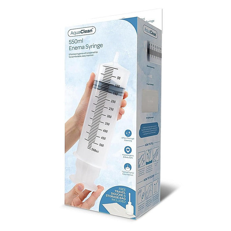 Xgen Products AquaClean Enema Syringe with Free Travel Douche Included - Enemas and Douches