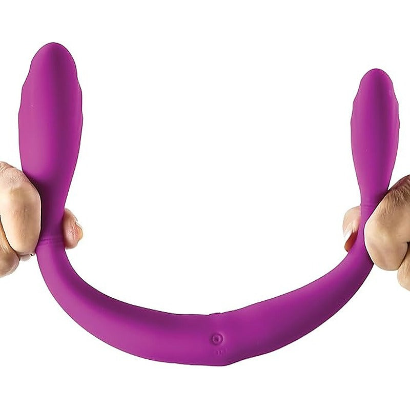 Joy Stick Usb Rechargeable Dual Vibrating Double Dong - Vibrating Dildos