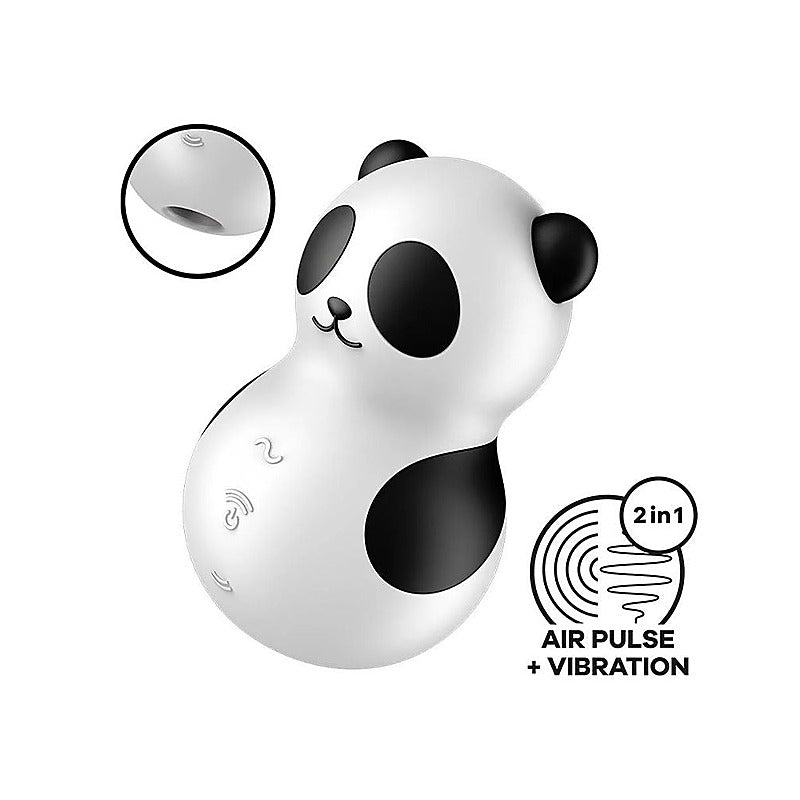 Pocket Panda Usb Rechargeable Air Pulse Massager - Clit Ticklers and Pulsators