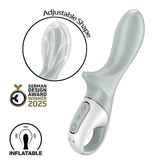 Satisfyer Air Pump Booty 3 Rechargeable Inflatable Anal Vibrator Grey