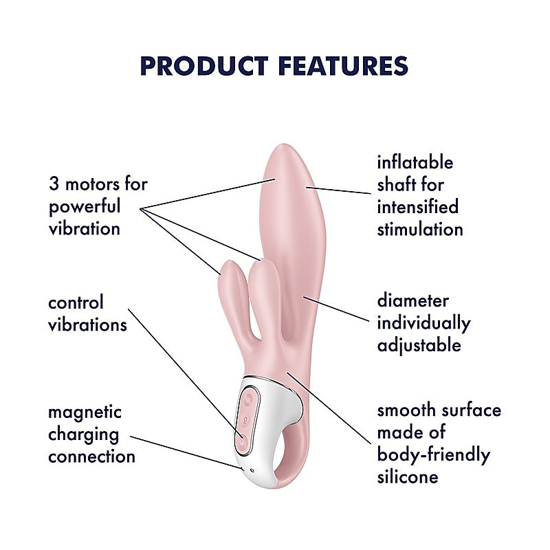 Air Pump Bunny 3 Inflatable Rabbit Vibrator By Satisfyer - Rabbit Vibrators