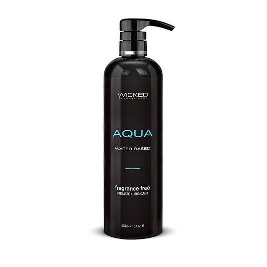 Wicked Sensual Care Aqua Water Based Lubricant 476ml Bottle