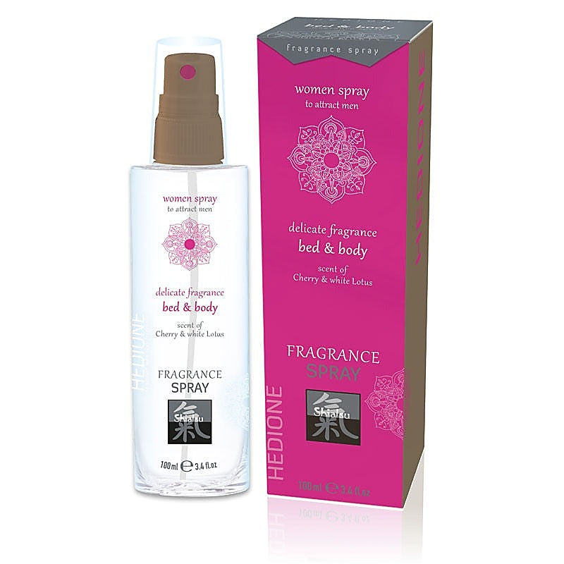 Shiatsu Cherry And White Lotus Bed And Body Spray By Hot Ero - Bath and Intimate Fragrances
