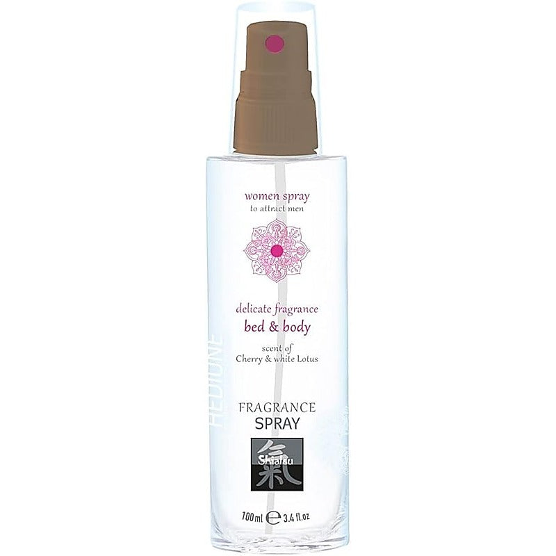 Shiatsu Cherry And White Lotus Bed And Body Spray By Hot Ero - Bath and Intimate Fragrances