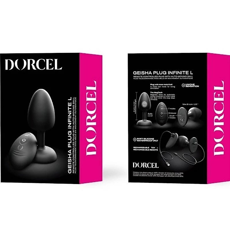 DORCEL Geisha Remote Control Rechargeable Anal Plug Infinite - Butt Plugs