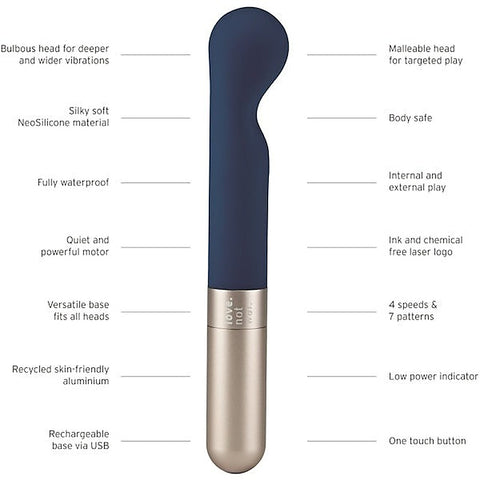 LOVE NOT WAR Kama Vibrating G Spot Massager Vibrator