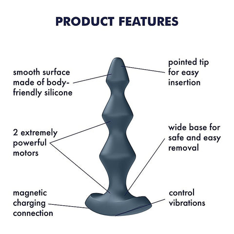 Lolli Plug 1 Vibrating Anal Beads By Satisfyer - Anal Beads and Balls