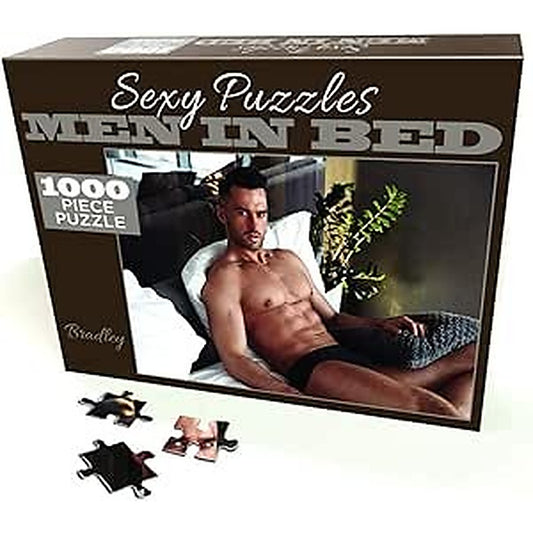 Little Genie Sexy Jigsaw Puzzle Men In Bed Bradley 100 piece