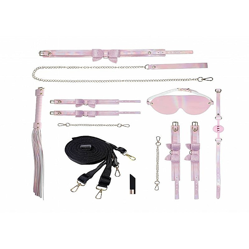 Ouch! Paris Collection 8 Piece Bondage Set By Shots Toys - Bondage Kits