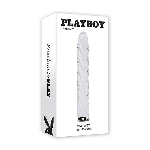Playboy Pleasure In A Twist Glass Bullet Vibrator By Evolved - Bullet Vibrators