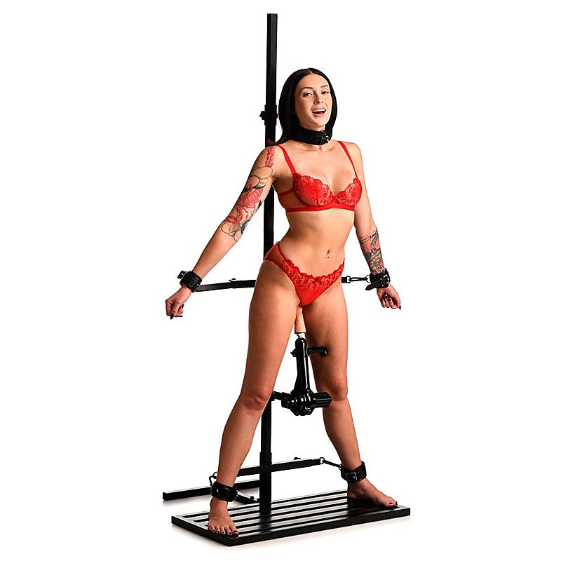 XR Brands Master Series Ultimate Enforcer Forced Orgasm Tower with Mains Powered Machine - Sex Machines