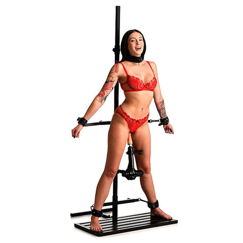 XR Brands Master Series Ultimate Enforcer Forced Orgasm Tower with Mains Powered Machine - Sex Machines