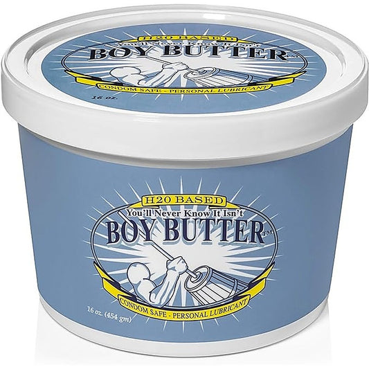 Boy Butter H2O Water Based Cream Lubricant 16 Oz Tub