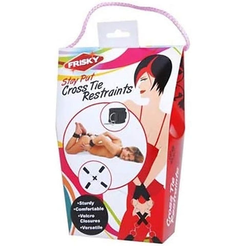 Frisky Stay Put Cross BDSM Play Tie Restraints - Cuffs And Restraints